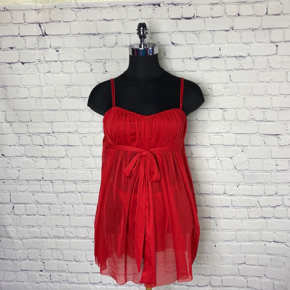 Sexy red outfit babydoll+underwear | Medium